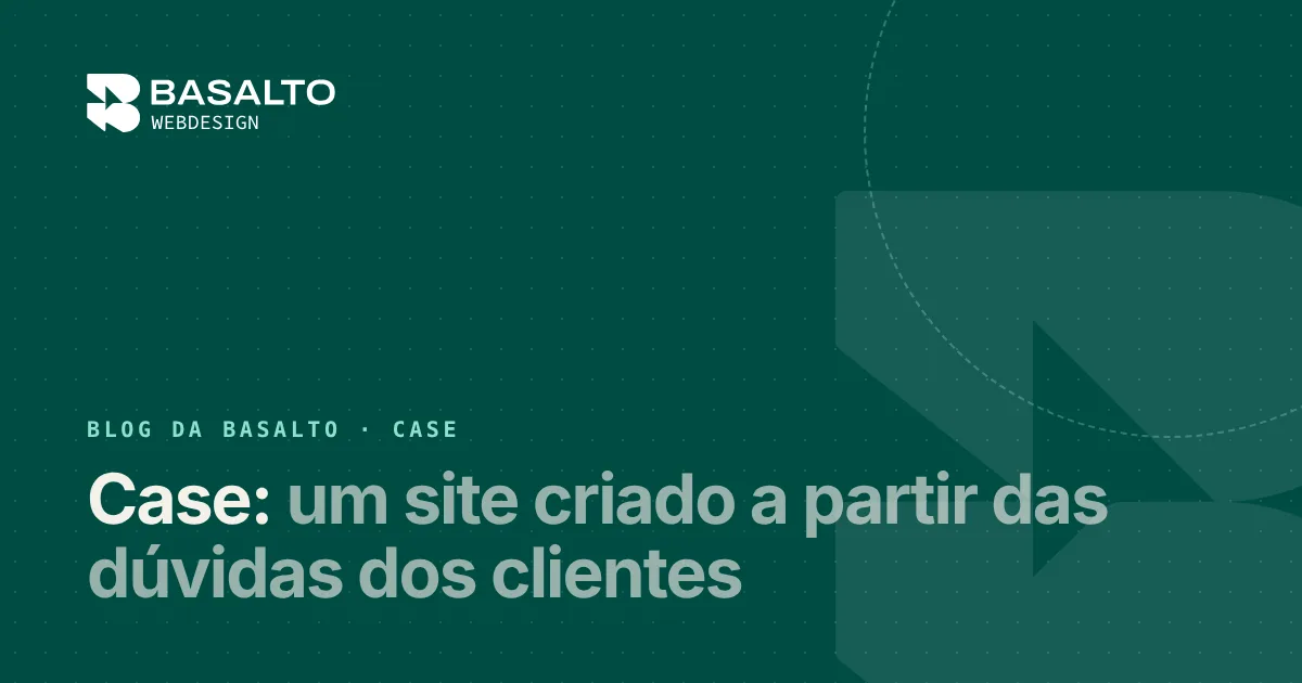 Capa do post: Case: um site criado a partir das dúvidas dos clientes