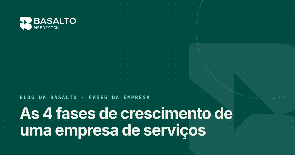 Capa do post: As 4 fases de crescimento de uma empresa de serviços